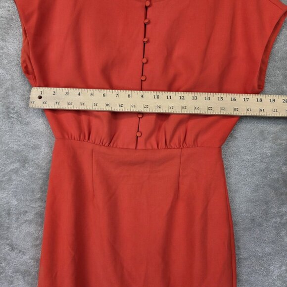French Connection Dress Womens Size 6 Poppy Red Boh Whisper Short Sleeve New - Picture 6 of 13